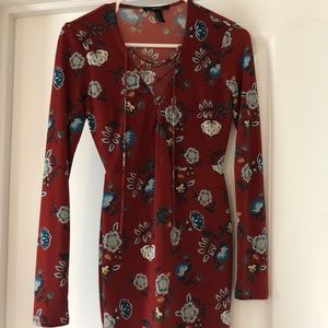 Beautiful long sleeve floral dress